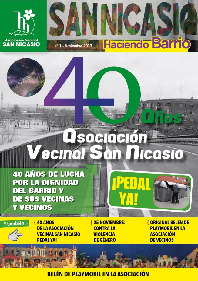 BOLETIN HACIENDO BARRIO Num1 Asociación Vecinal San Nicasio